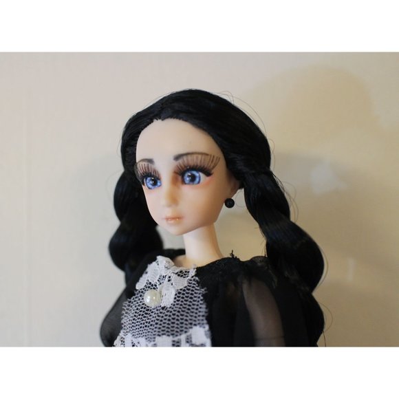 Custom Wednesday Addams Repaint Doll OOAK - Picture 2 of 11